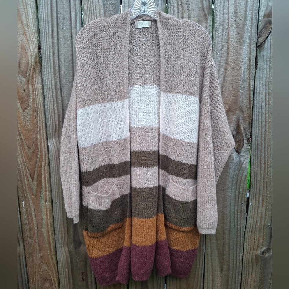 Altar'd State Multicolor Striped Cardigan